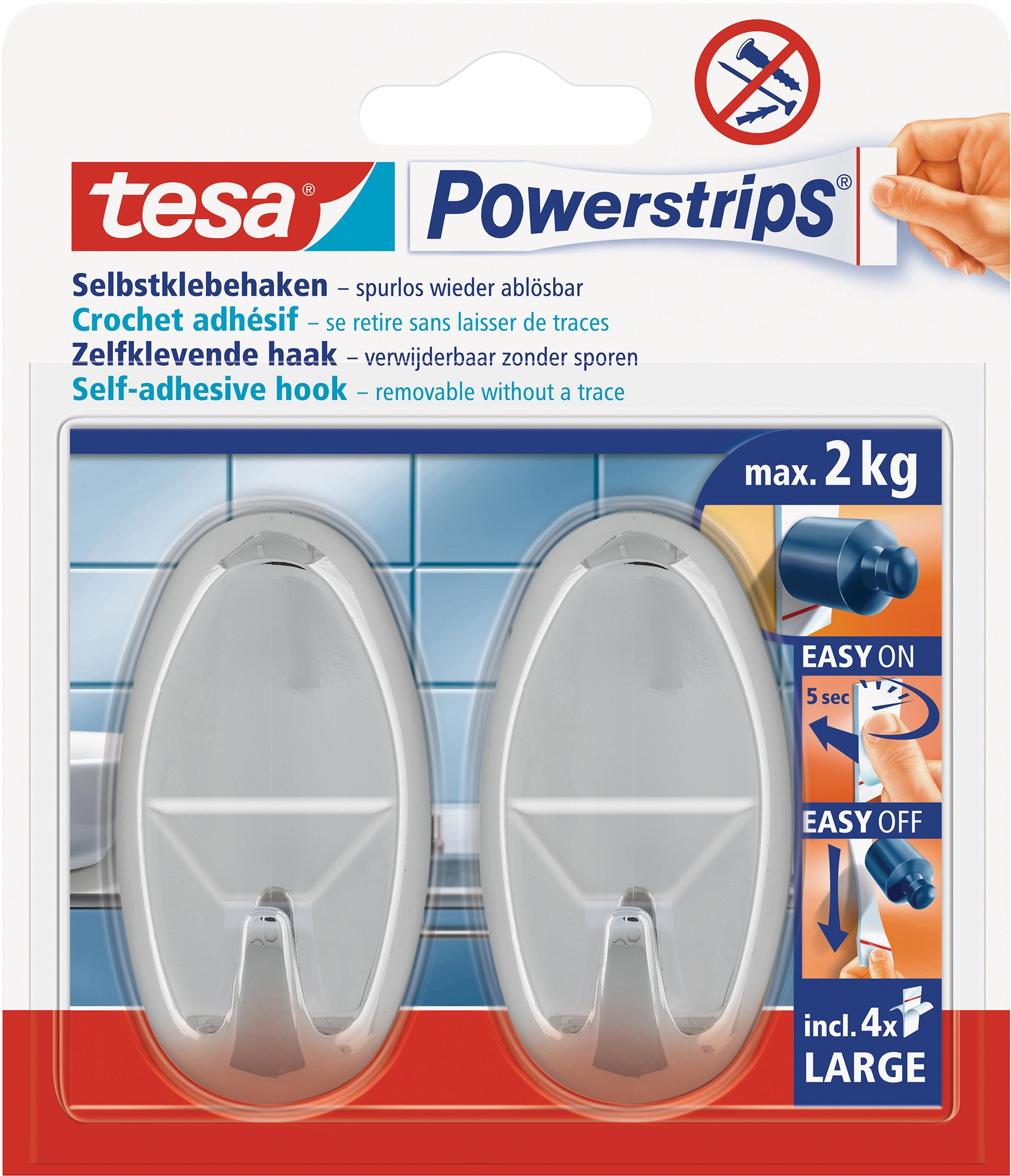 Tesa Powerstrips Metall-Haken small Klebehaken